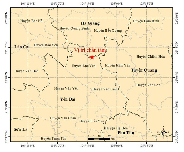 Động đất xảy ra ở Yên Bái, người dân cảm nhận được rung lắc- Ảnh 1.