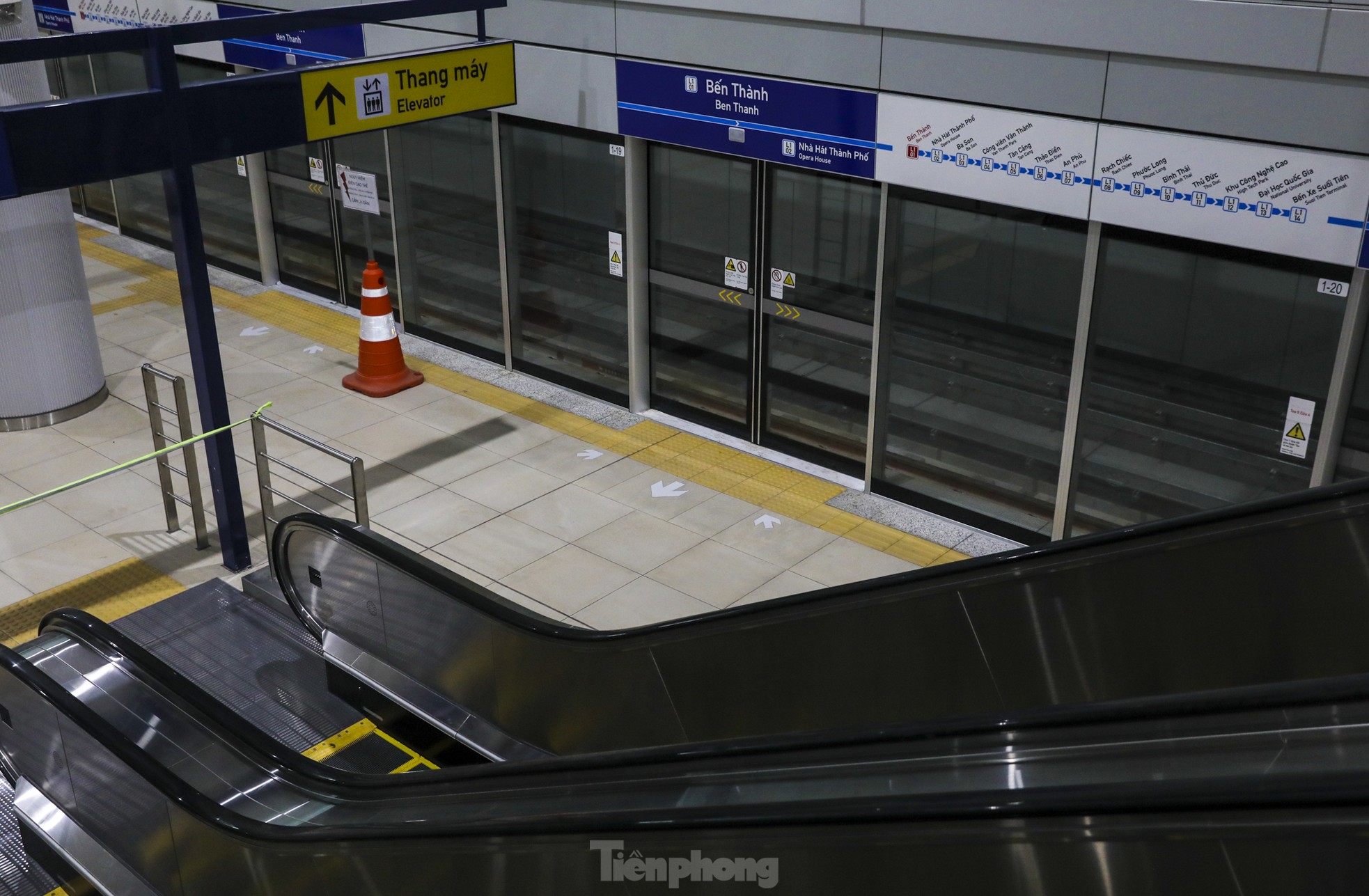 Cận cảnh 2 ga ngầm siêu hiện đại thuộc tuyến Metro số 1- Ảnh 7.