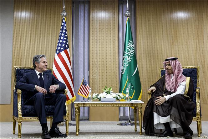 Giải mã về 'thỏa thuận lớn' giữa Mỹ và Saudi Arabia liên quan đến Israel và Gaza- Ảnh 1. Giải mã về 'thỏa thuận lớn' giữa Mỹ và Saudi Arabia liên quan đến Israel và Gaza- Ảnh 1.