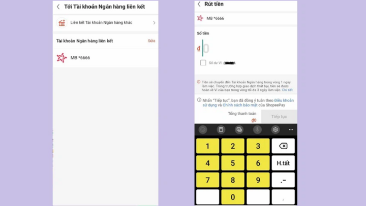 Cách rút tiền từ ShopeePay về tài khoản ngân hàng- Ảnh 4.