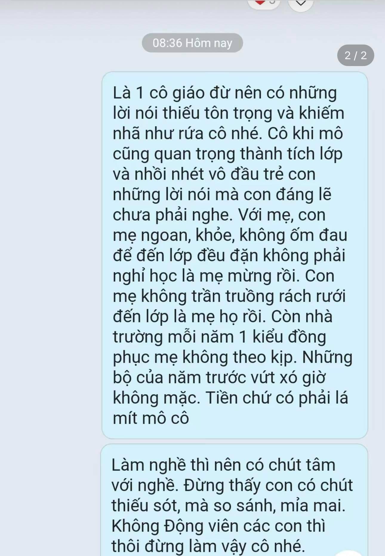 Gửi ảnh tập thể lớp vào nhóm chat chung, cô giáo khiến phụ huynh ấm ức: Cảm giác cô mỉa mai, phân biệt con mình?- Ảnh 2.