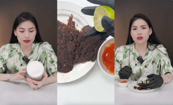 Review chê bò khô của Quang Linh Vlogs, Hà Linh bất ngờ bị đào lại lùm xùm rau xào: 