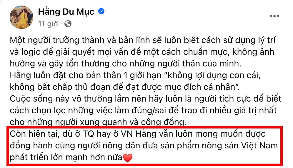 Giữa ồn ào chồng đòi ly hôn, Hằng Du Mục vẫn không quên ủng hộ nông sản Việt bằng việc làm này- Ảnh 1.