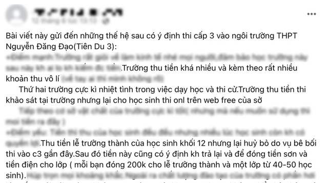 Trường dính ồn ào giám thị chụp bài thi trong WC lại bị 