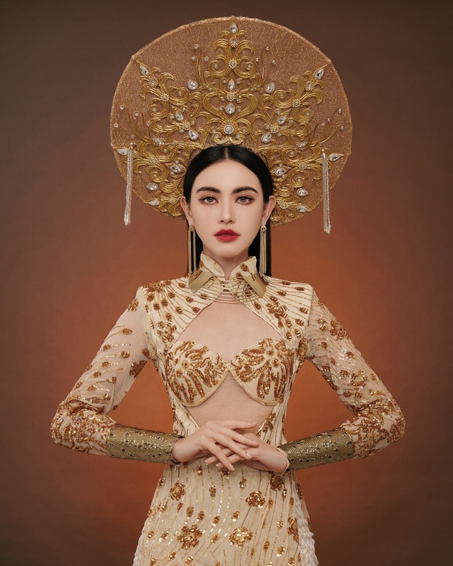 Mai Davika mặc áo dài hóa dâu Việt trên nền nhạc 2 phút hơn, comment toàn khen nức nở- Ảnh 6.