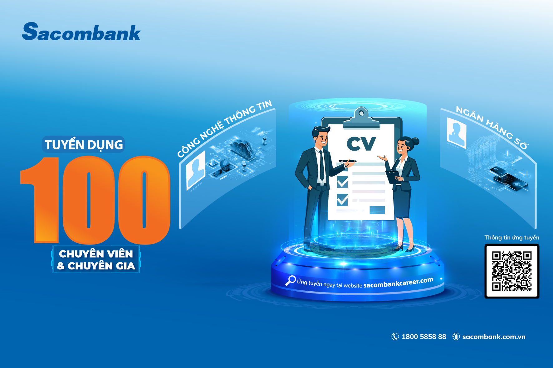 Sacombank tuyển dụng hơn 130 nhân sự làm việc tại Hội sở- Ảnh 1.