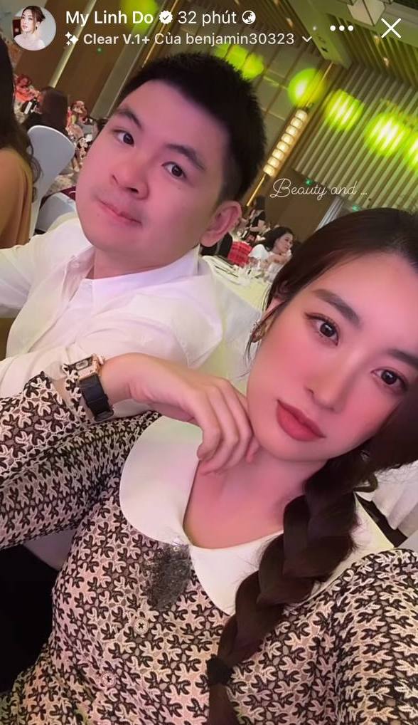 Đỗ Mỹ Linh xinh đẹp xuất hiện bên Chủ tịch Hà Nội FC giữa tin đồn có tin vui lần 2, cùng nhà chồng hào môn du lịch nước ngoài- Ảnh 1.