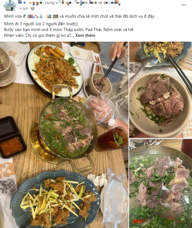 Nhà hàng Thái nổi tiếng Hà Nội gây bức xúc về dịch vụ: Chê khách gọi ít đồ, bị phản ánh chất lượng thì free đồ uống như 