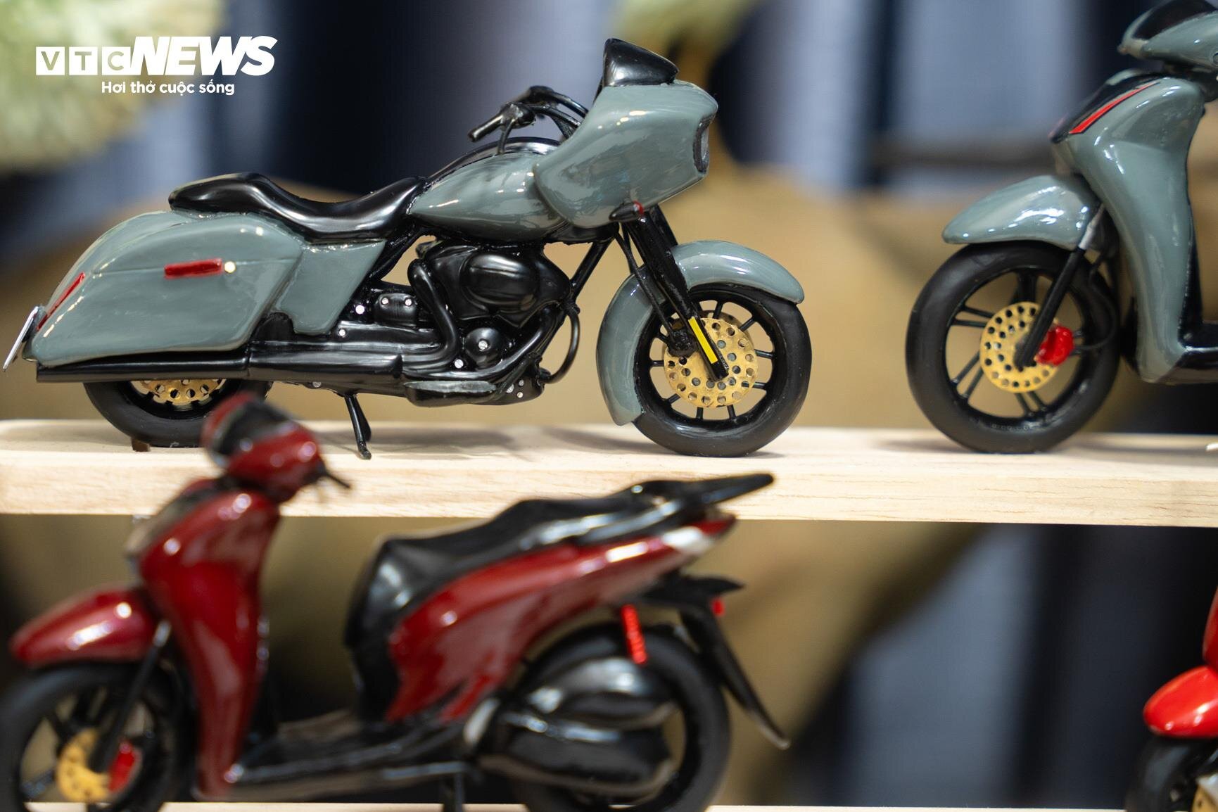 Bộ sưu tập mô hình xe máy bằng đất sét của chàng trai 9X Hà thành- Ảnh 14.