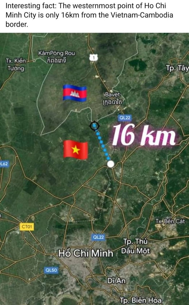 Thực hư từ TP Hồ Chí Minh đi Campuchia chỉ có 16km khiến dân tình lập tức rủ nhau xuất ngoại- Ảnh 1.