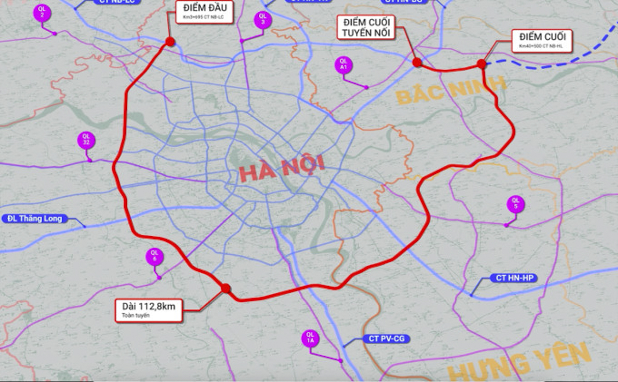 Toàn cảnh dự án Vành đai 4 qua huyện Mê Linh: Tiến độ thần tốc, dự kiến hoàn thành đường song hành sau 6 tháng nữa, chuẩn bị khởi công cầu 10.000 tỷ- Ảnh 1.