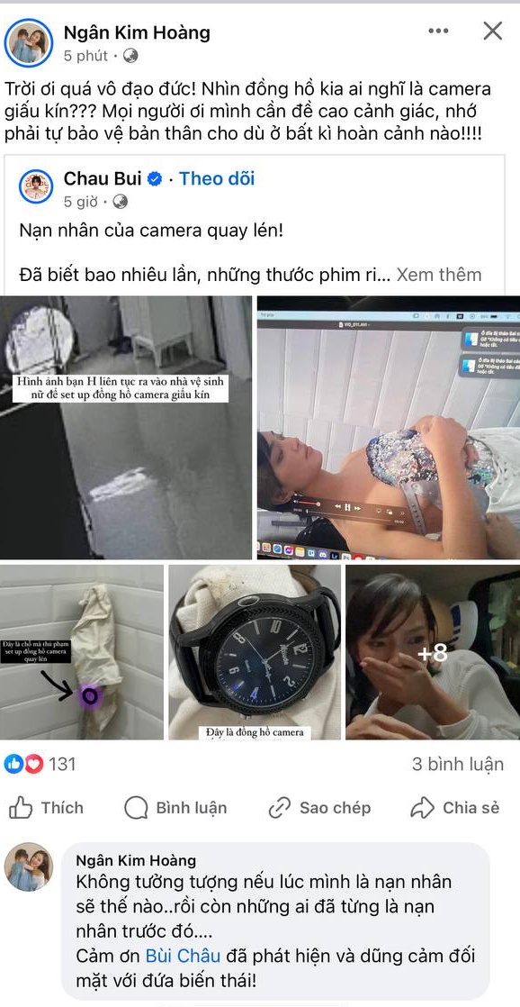 Vụ Châu Bùi bị đặt camera quay lén tinh vi: Loạt KOL bàng hoàng, một mẫu ảnh cũng từng là nạn nhân- Ảnh 4.