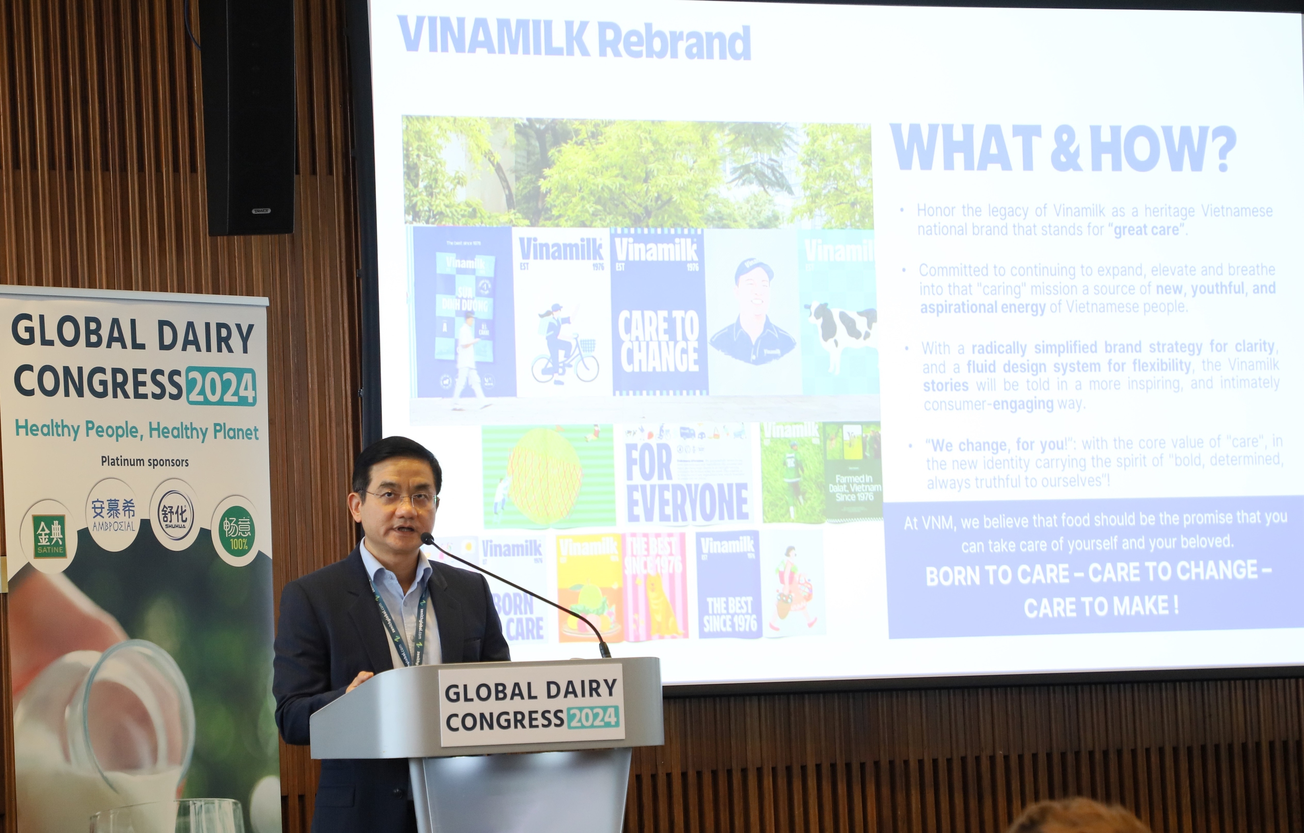 Vinamilk tạo ấn tượng với thương hiệu mới và thông điệp “Để tâm thay đổi” tại Hội nghị sữa toàn cầu 2024- Ảnh 3.