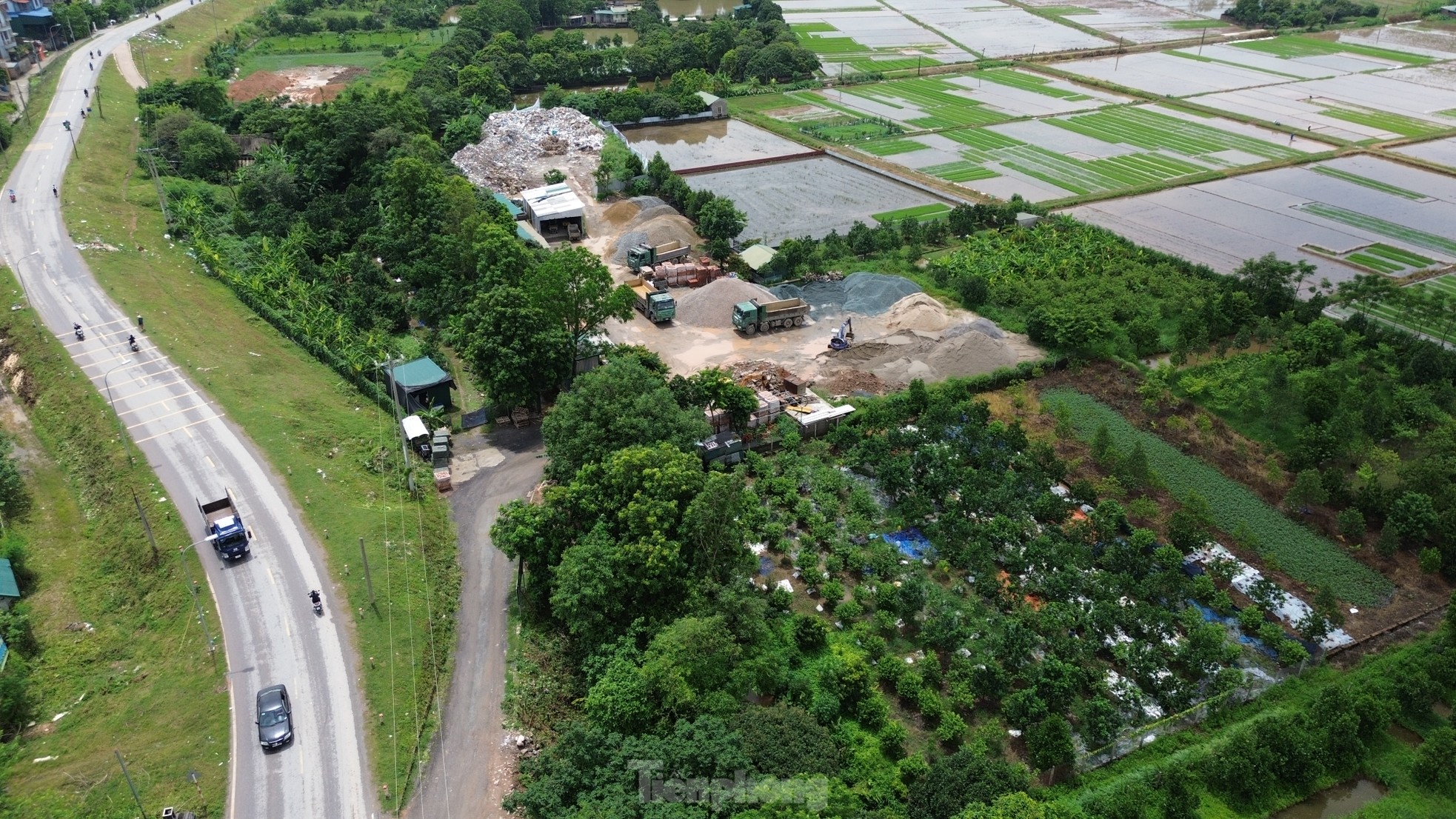 Ngang nhiên san lấp đất nông nghiệp tại huyện Quốc Oai- Ảnh 2.
