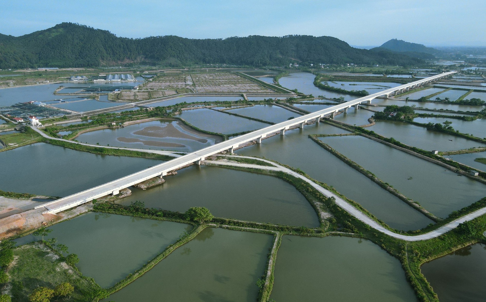 Ngắm cầu vượt dài nhất tuyến đường ven biển Thanh Hóa- Ảnh 1.