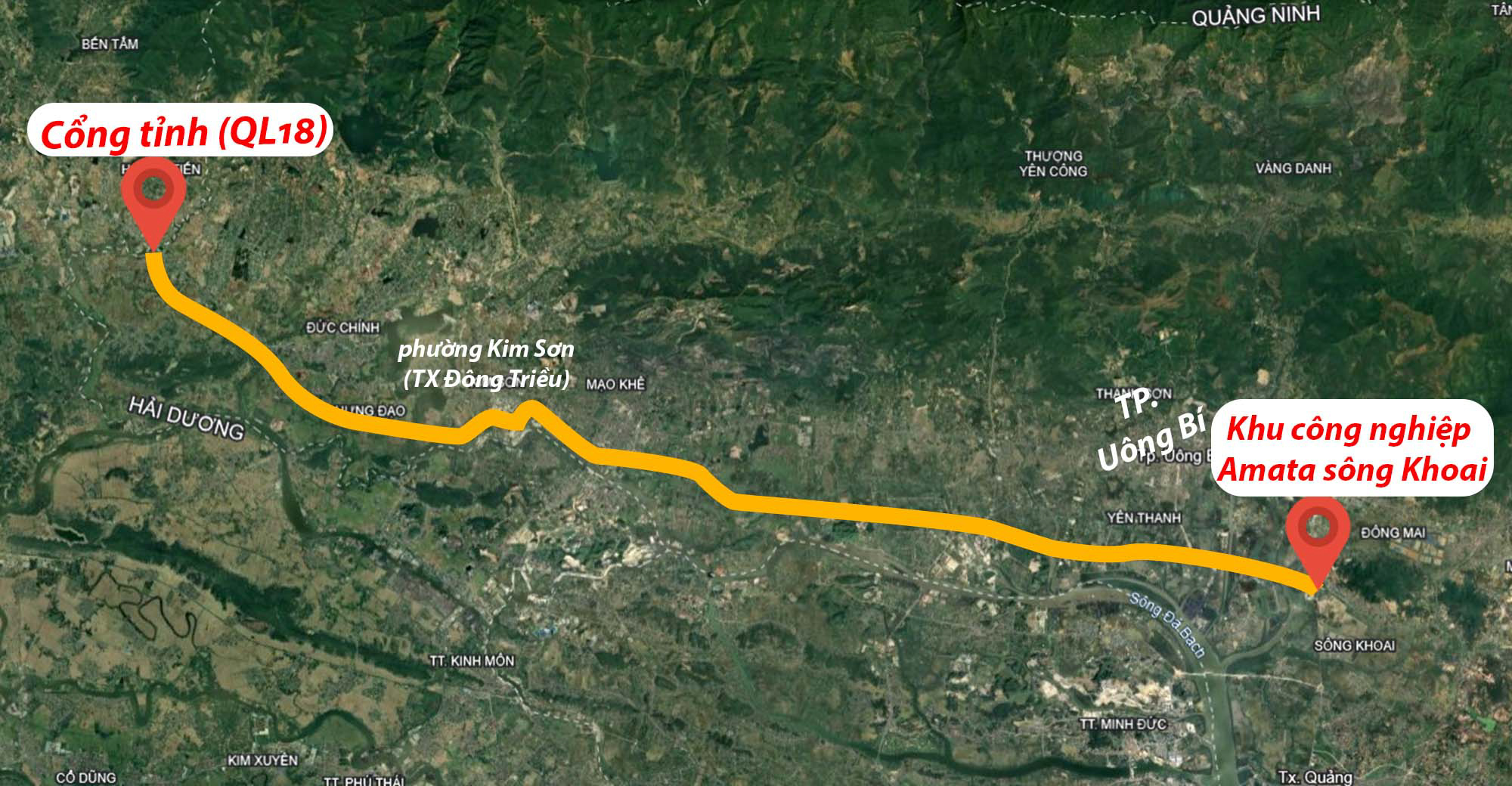 Toàn cảnh tuyến đường 9.400 tỷ đang xây dựng, rộng 10 làn xe, sẽ kết nối 3 thành phố của tỉnh Quảng Ninh- Ảnh 2.