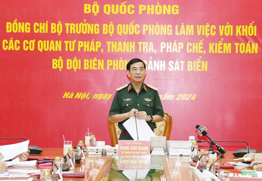 Đại tướng Phan Văn Giang: Chủ động lập hồ sơ xây dựng Luật Sĩ quan (sửa đổi), trình Quốc hội- Ảnh 1.