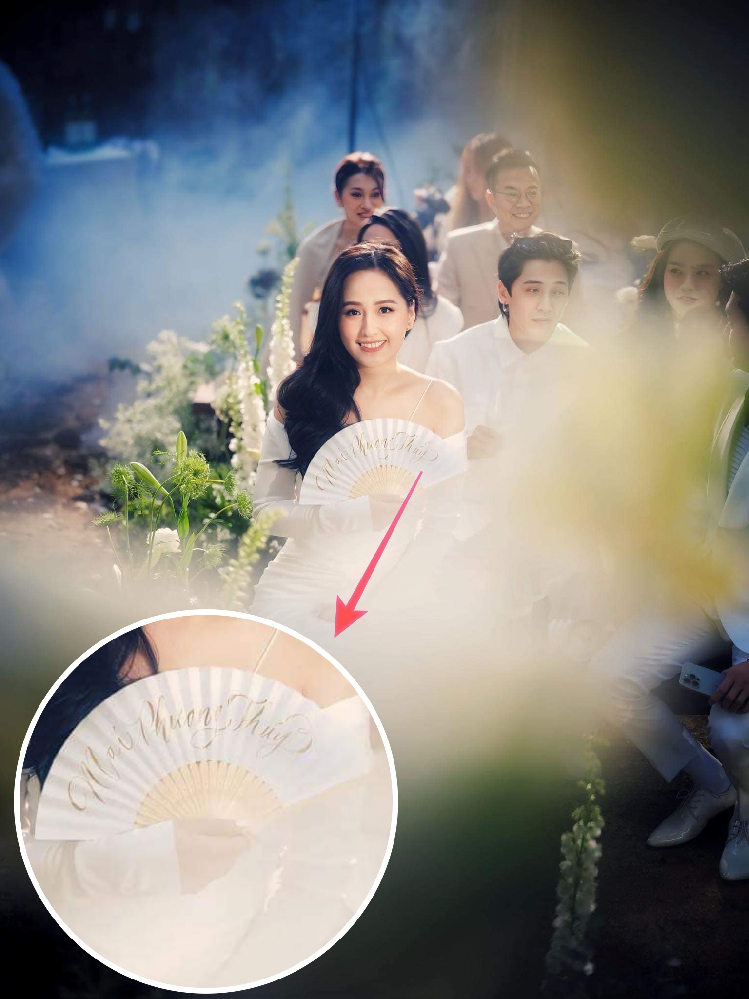 Hoa hậu Mai Phương Thuý khoe visual nét căng khi dự cưới Midu, để lộ món quà đặc biệt cô dâu - chú rể tặng khách mời- Ảnh 5.