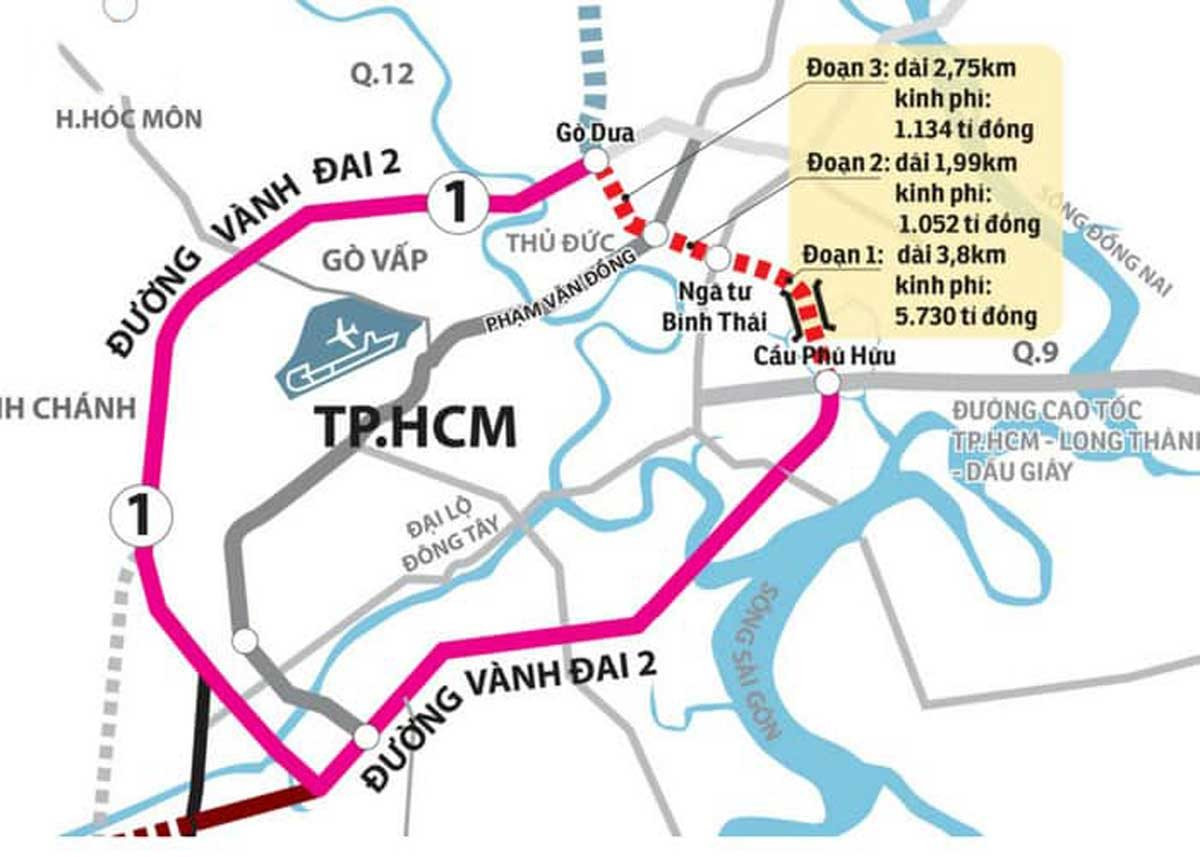 Thông tin mới nhất về việc giá đền bù đất dự án vành đai 2 khép kín, đoạn qua Tp.Thủ Đức- Ảnh 1.