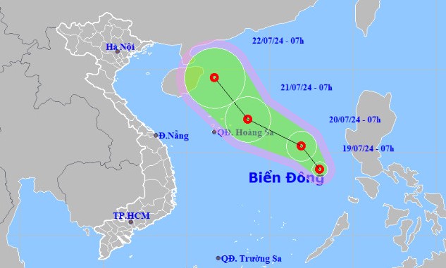 Xuất hiện trạng áp thấp nhiệt đới trên Biển Đông- Ảnh 1.