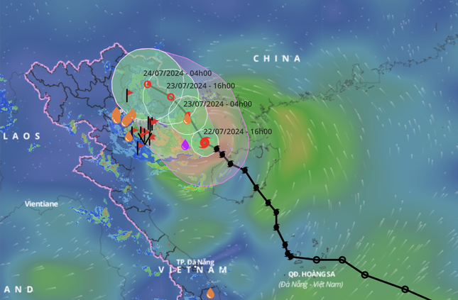 Bão áp sát đất liền Quảng Ninh – Hải Phòng, gió giật cấp 13- Ảnh 1.