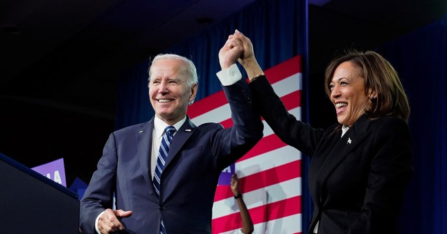 Tiền quyên góp cho đảng Dân chủ tăng 'phi mã' sau khi Tổng thống Joe Biden rút khỏi cuộc tranh cử- Ảnh 1.