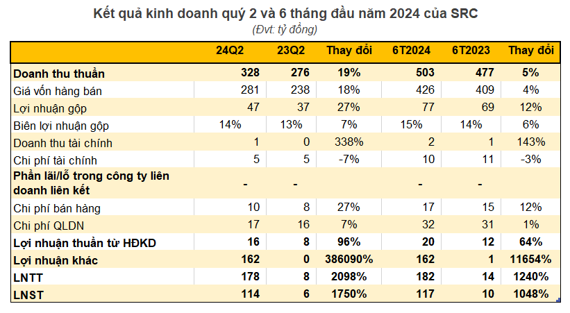 Lợi nhuận quý 2 tăng vọt 1.750%, cổ phiếu một doanh nghiệp chuyên săm lốp 