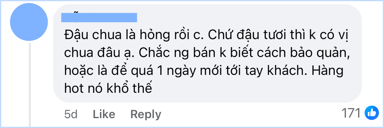 Đậu Na Sầm và chuyện éo le khi đặt đồ ăn 