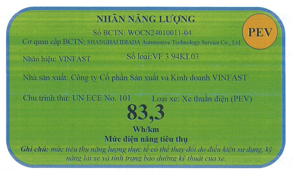 Thông số mới lộ này cho thấy VinFast VF 3 là ô tô tiết kiệm điện nhất Việt Nam, thế chỗ Wuling Mini EV- Ảnh 1.