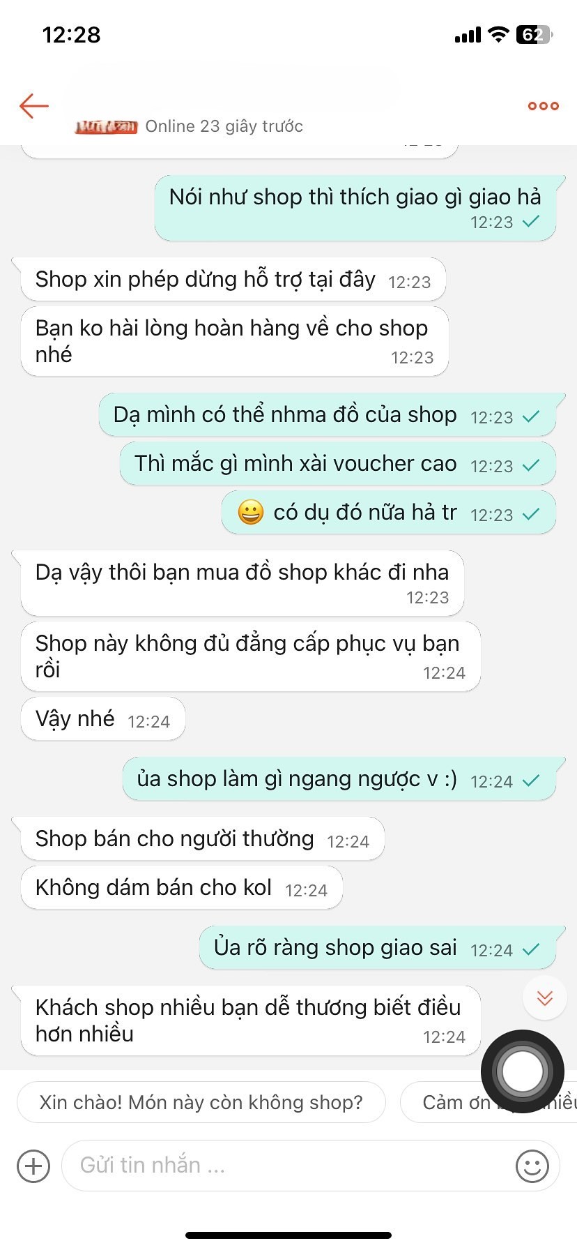 Khách áp voucher mua hàng nên shop thích gì giao nấy, thắc mắc liền bị mắng “nửa mùa” và block thẳng tay- Ảnh 4.