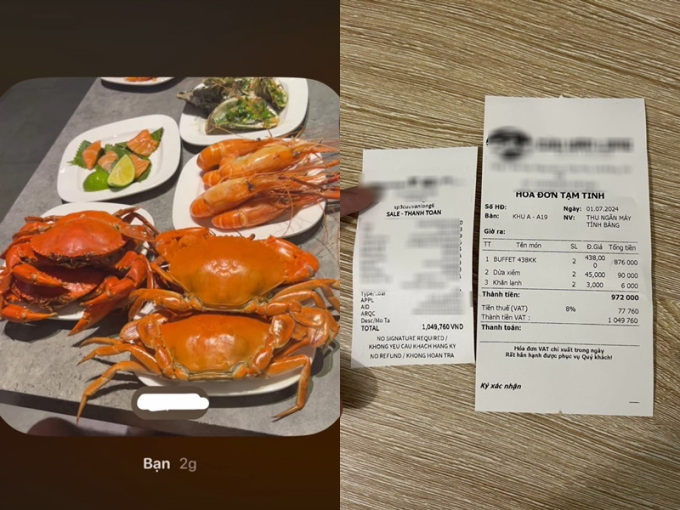 Khách quen bức xúc tố thái độ phục vụ tại nhà hàng hải sản nổi tiếng Hà Nội: Bỏ 1 triệu ăn buffet, bị nhân viên đuổi về giữa chừng- Ảnh 2.