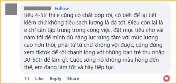 23 tuổi lương 8 triệu, không mất tiền thuê nhà vẫn chẳng tiết kiệm nổi: Cô gái được CĐM khuyên “còn trẻ đừng quá đặt nặng việc tiết kiệm”- Ảnh 4.