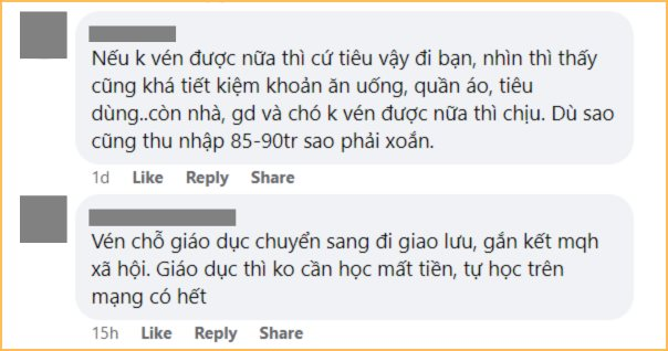 Bảng chi tiêu của cô gái 28 tuổi khiến CĐM bình luận rôm rả: Thu nhập 85-90 triệu/tháng, tiền nuôi chó còn nhiều hơn cả tiền ăn lẫn tiền biếu bố mẹ?- Ảnh 6.