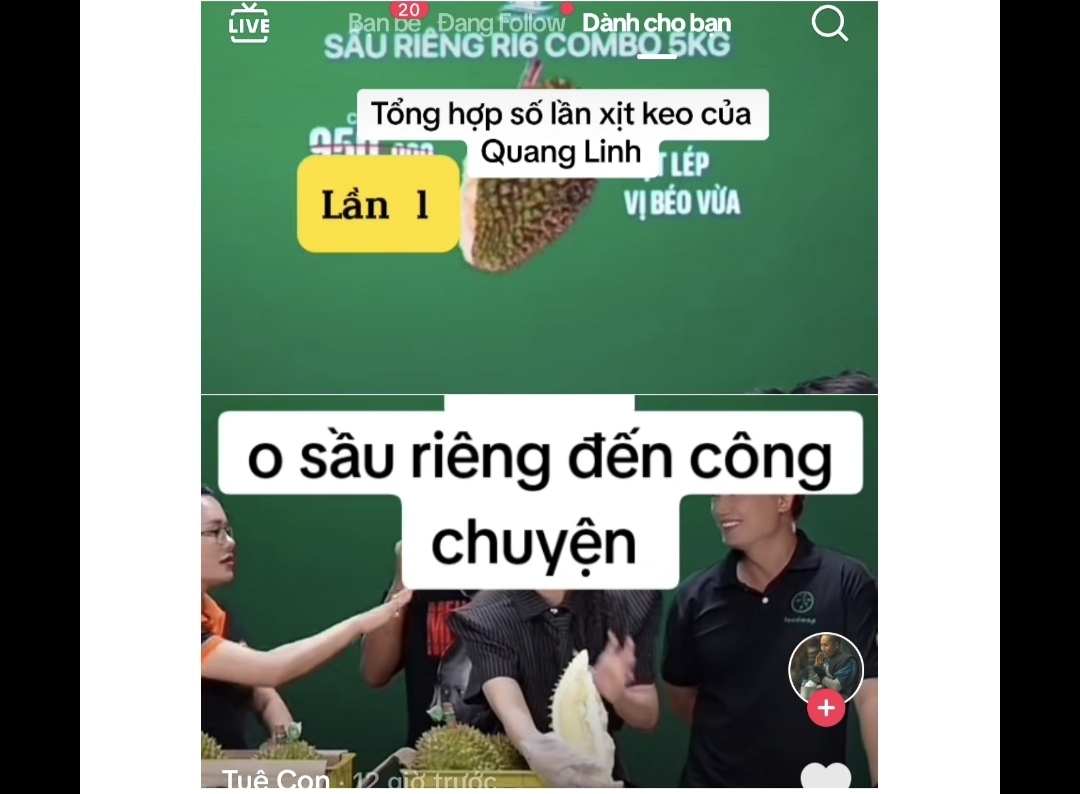 Nhiều người “quay xe” hủy đơn sầu riêng sau phiên livestream tối 7-7 của 