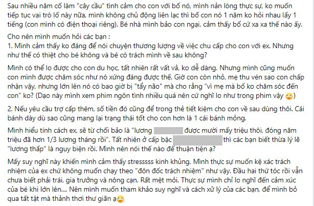 Nỗi lòng của chị vợ khiến cả CĐM thương cảm: Chồng cũ chỉ chu cấp cho con 5 triệu/tháng nhưng luôn khoe ăn cua hoàng đế, đổi xe sang, mua bất động sản- Ảnh 3.