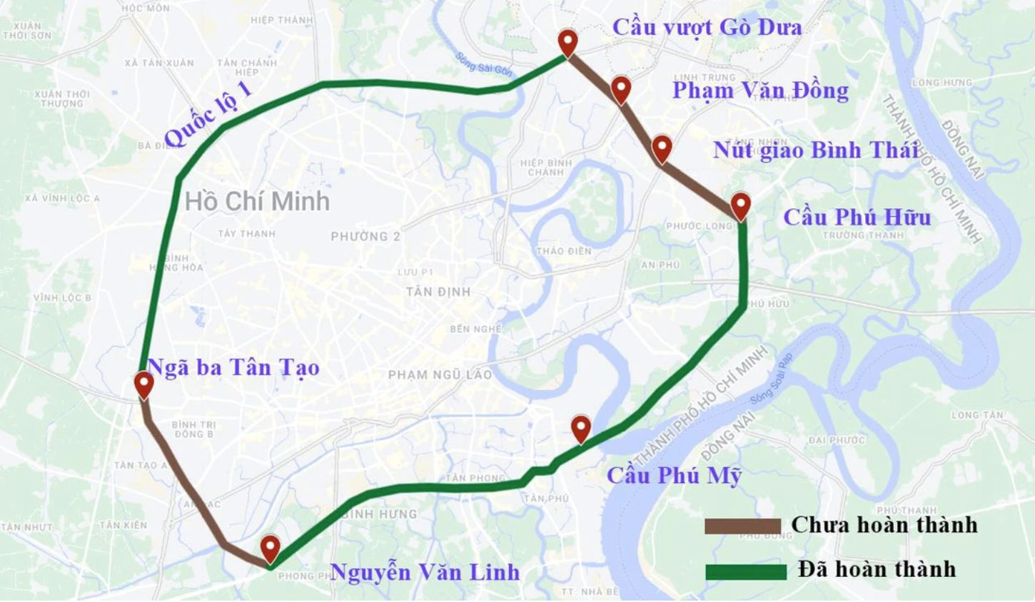 Tp.HCM khẩn trương khép kín đường vành đai 2 đoạn qua Tp.Thủ Đức- Ảnh 1.