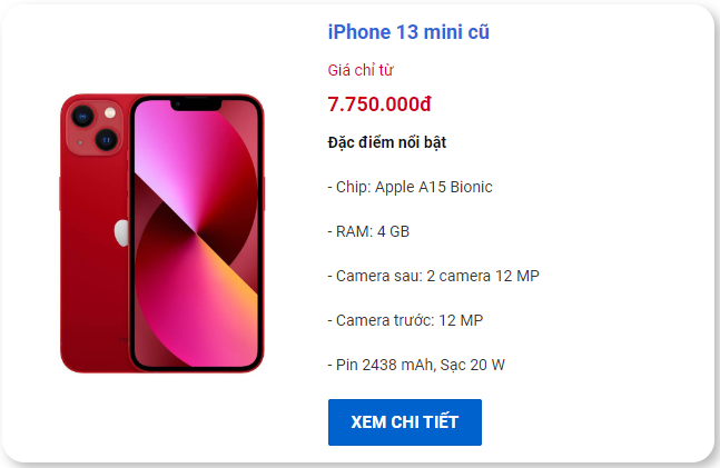 iPhone nhỏ gọn nhưng mạnh ngang 13 Pro Max giảm giá lớn tháng 8, hàng “siêu lướt” chỉ còn 7 triệu đồng- Ảnh 3.