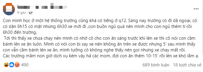 Bà mẹ ở TP.HCM nhận gần 700 bình luận 