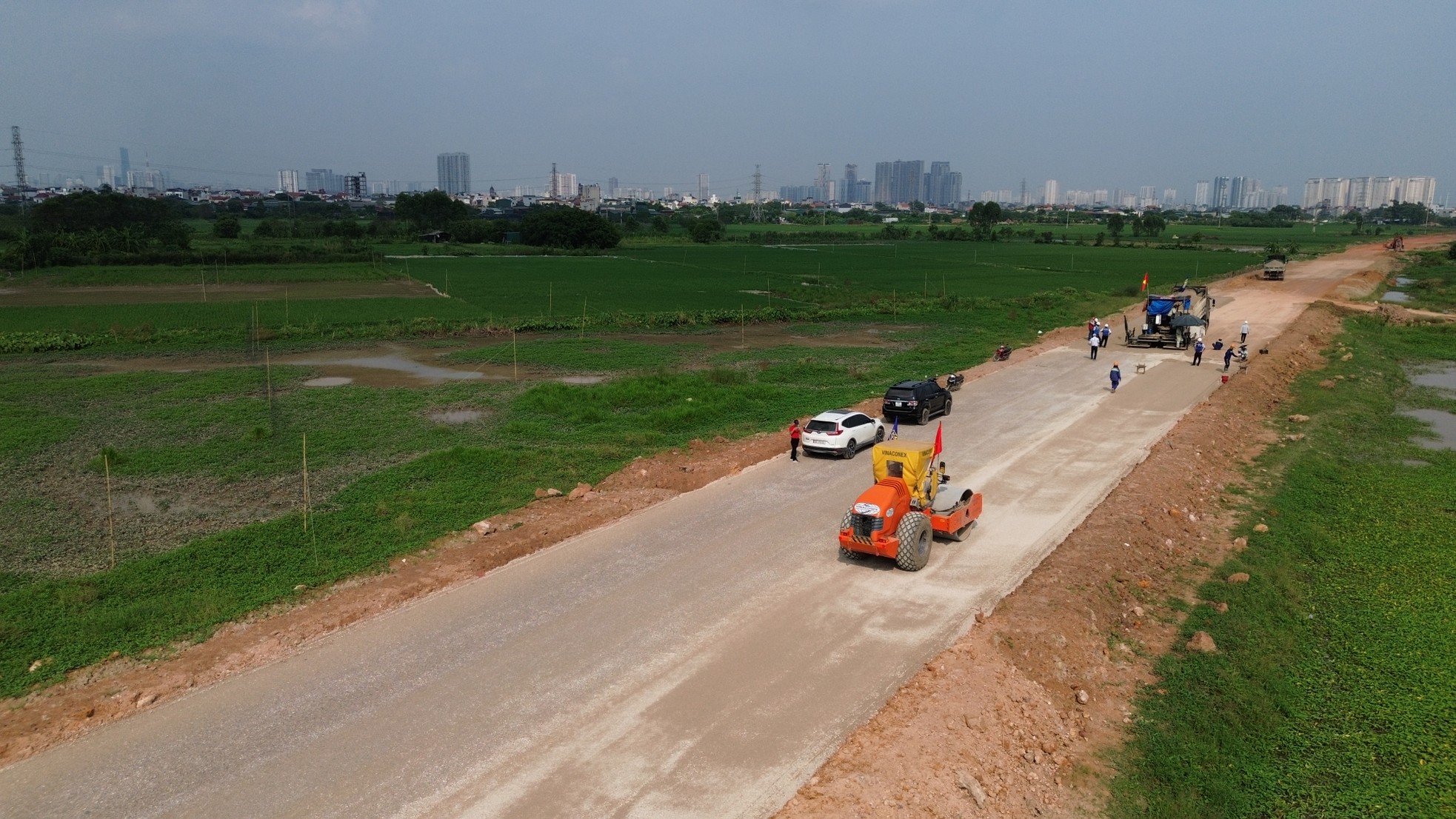 Đường Vành đai 4- Vùng Thủ đô với những km đầu tiên được thảm nhựa, hiện hình hài- Ảnh 11.