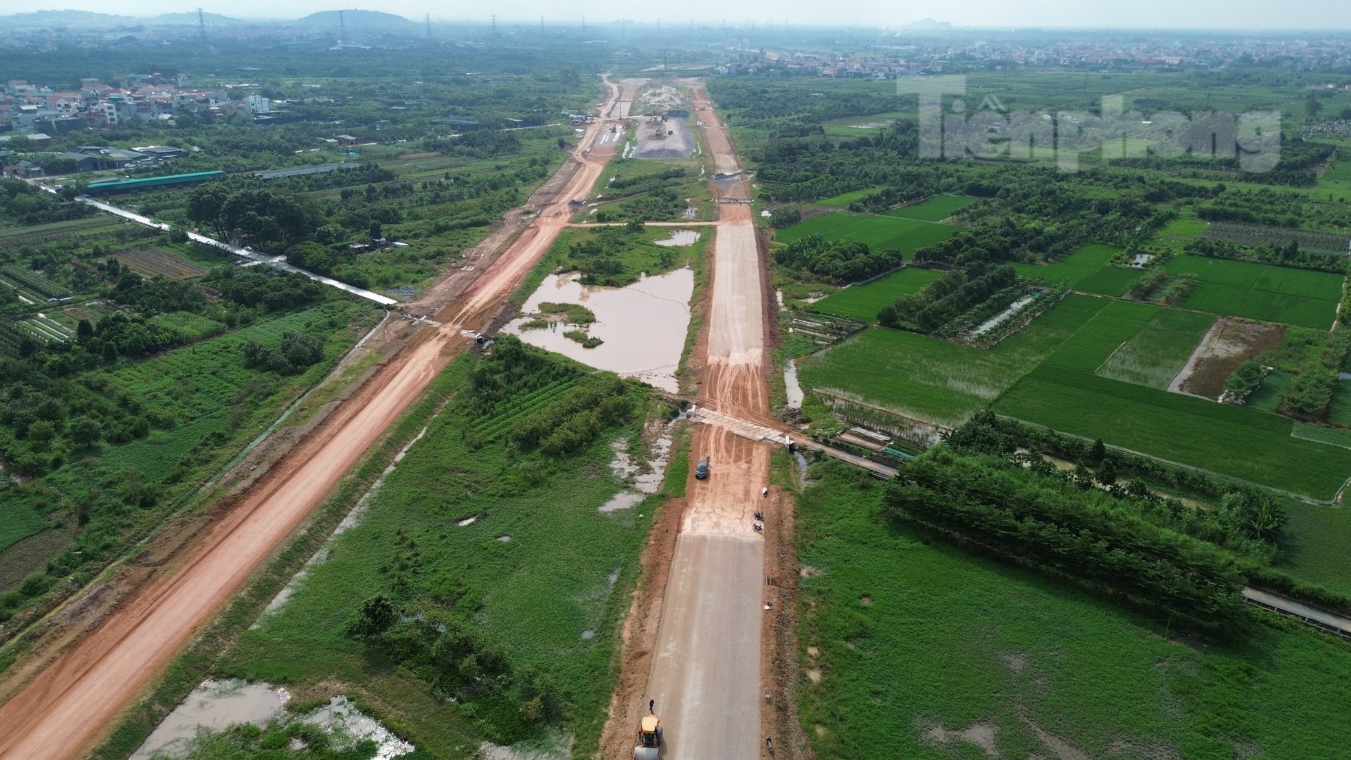 Đường Vành đai 4- Vùng Thủ đô với những km đầu tiên được thảm nhựa, hiện hình hài- Ảnh 8.