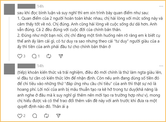 Bị bạn trai “chê” vì tháng kiếm 20 triệu nhưng chỉ tiêu 4 triệu, cô gái thắc mắc “chẳng lẽ tiết kiệm là sai hả mọi người?”- Ảnh 5.