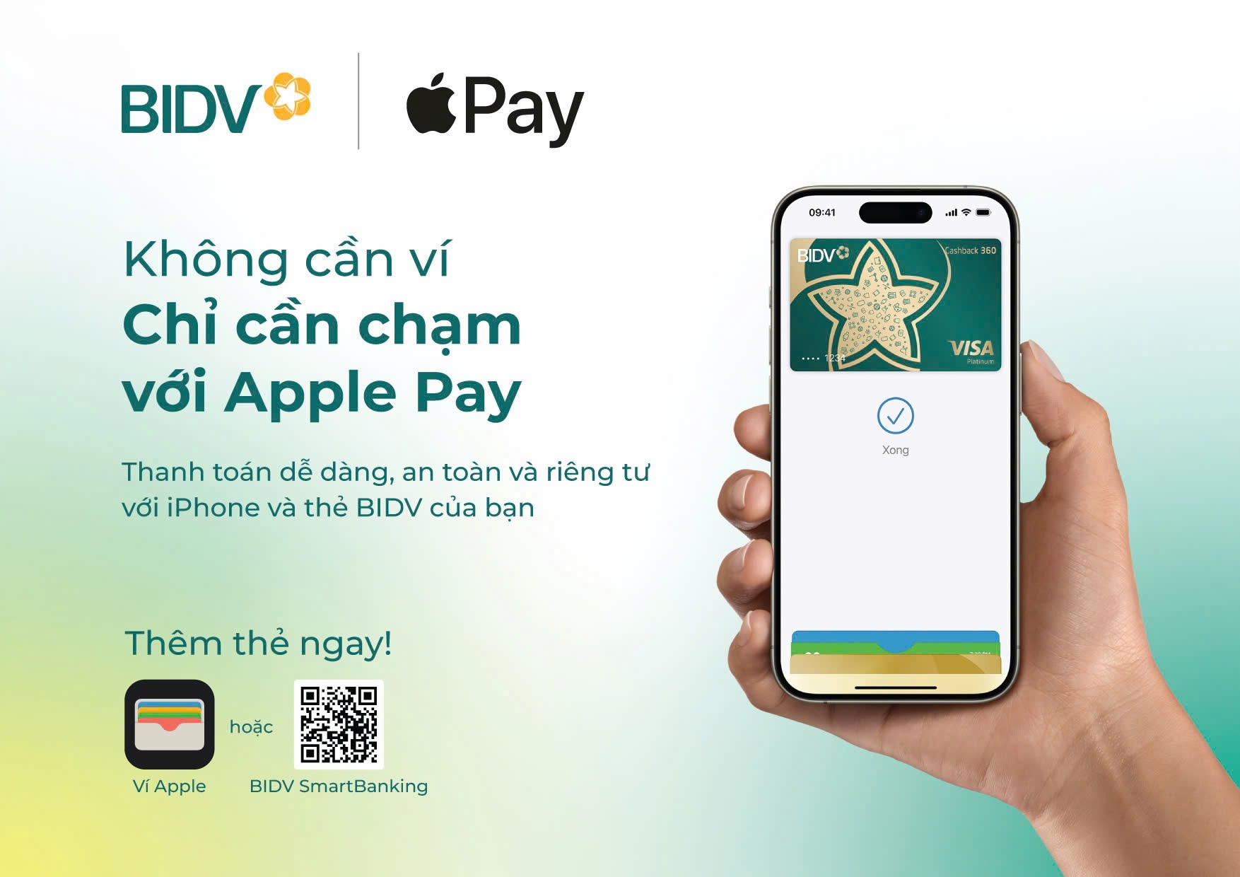 BIDV giới thiệu dịch vụ thanh toán Apple Pay đến chủ thẻ- Ảnh 1.