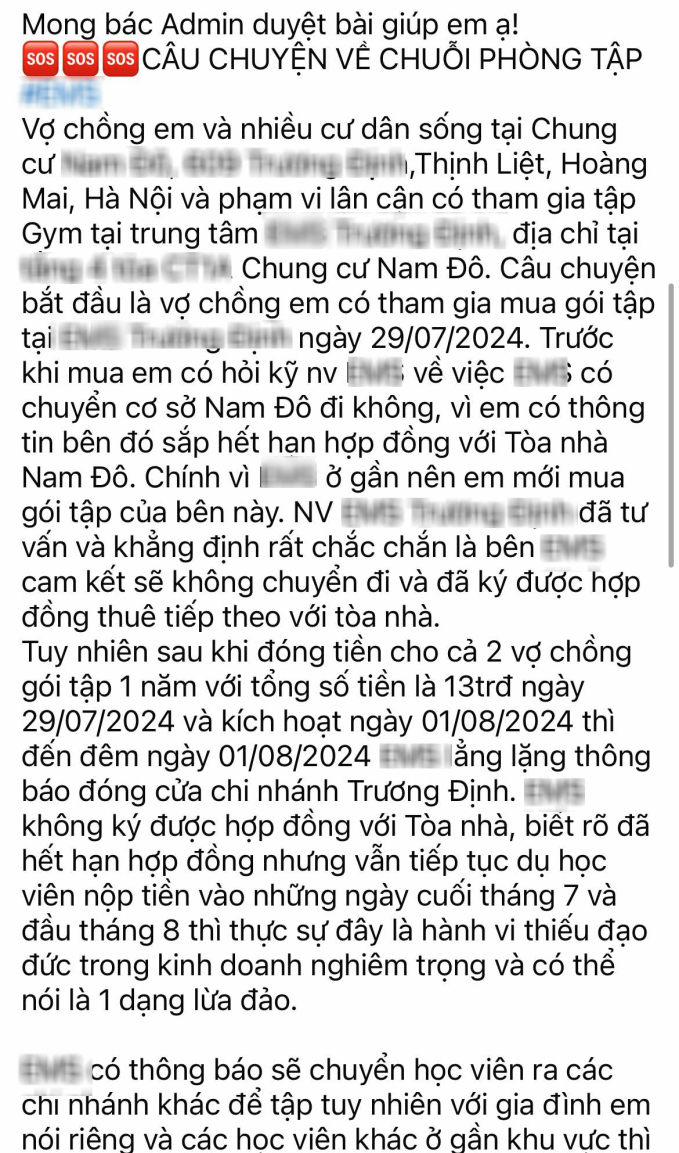 Một cơ sở fitness ở Hà Nội đóng cửa ngay sau khi chốt thẻ tập 13 triệu/năm với khách gây bức xúc: Nghi vấn chiêu trò 