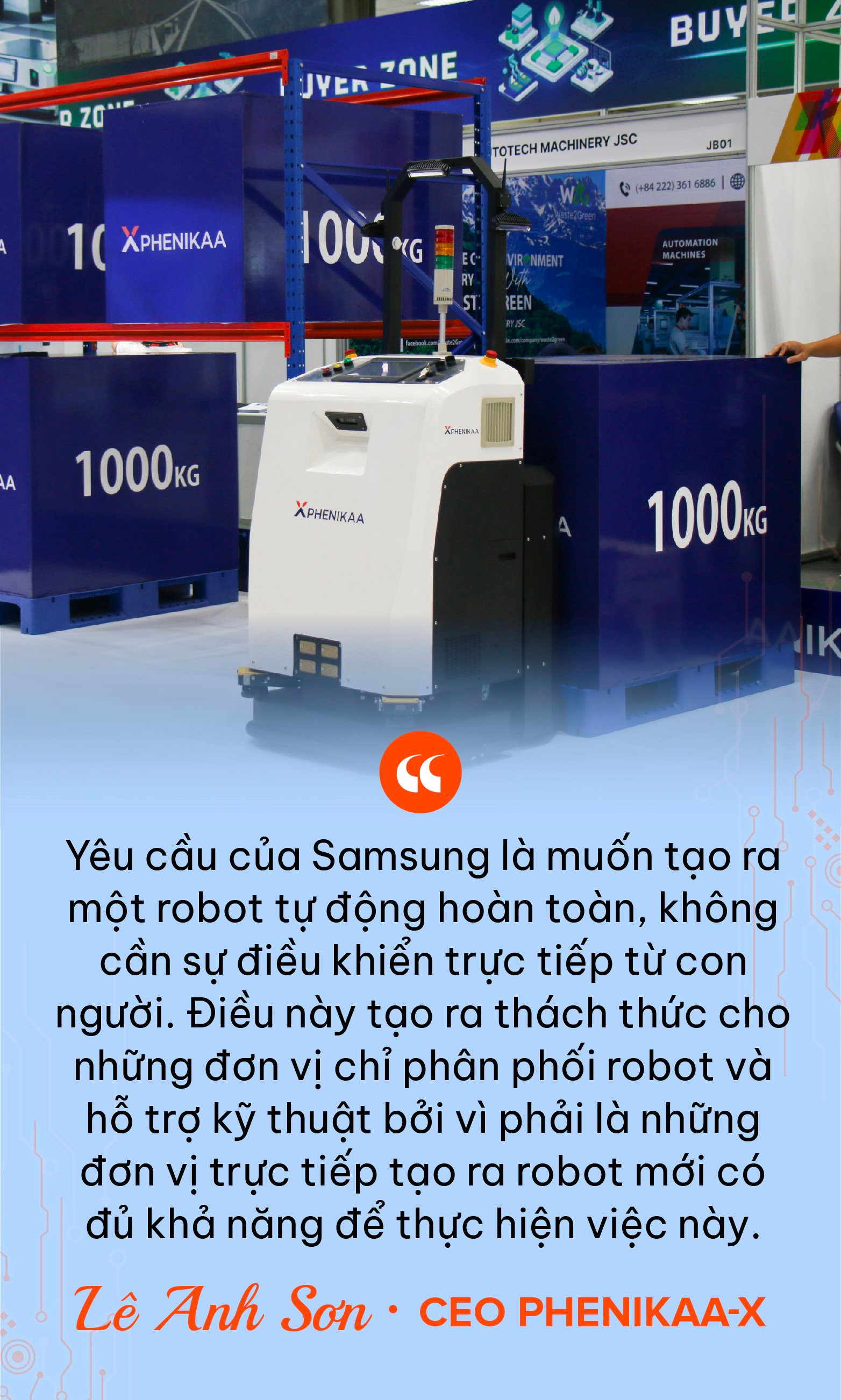 Robot tự hành 100% đầu tiên của Việt Nam tại nhà máy Samsung Electronics và cuộc đầu tư vào công nghệ của ông Hồ Xuân Năng- Ảnh 2.