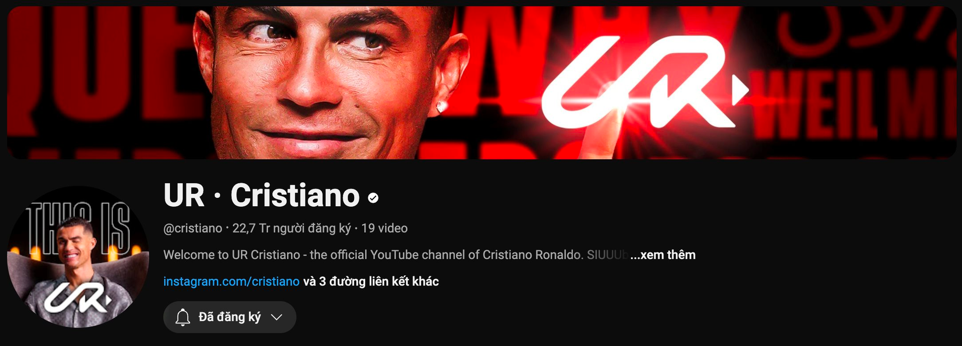 Mở kênh YouTube, Ronaldo lập tức 