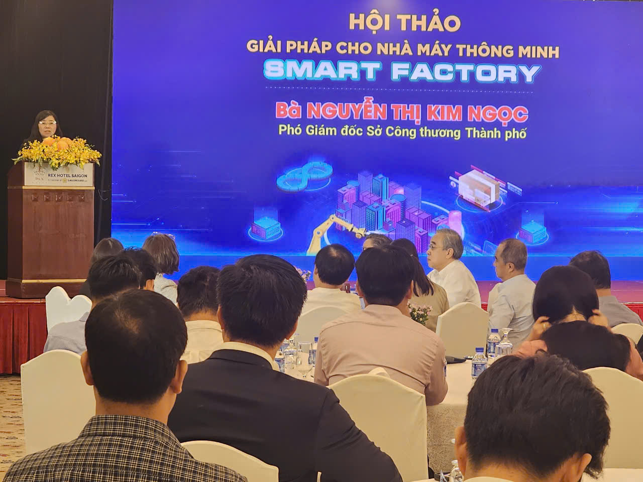 Mrs. Nguyen Thi Kim Ngoc, Vice Director of Ho Chi Minh City's Department of Industry and Trade