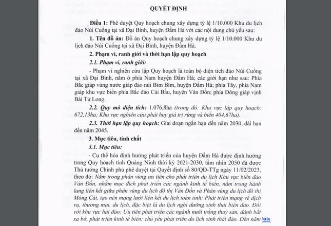 Quảng Ninh: Một đảo được quy hoạch thành khu du lịch sân golf hơn 1.000 ha- Ảnh 1.