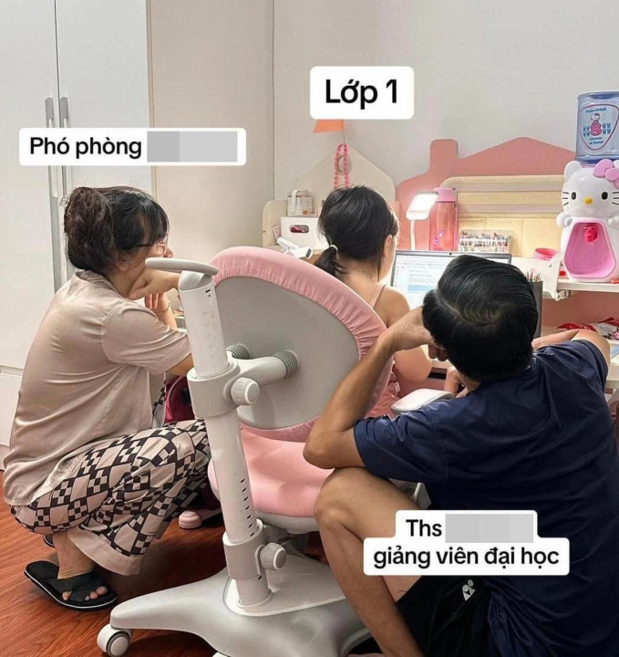 Bức ảnh học sinh lớp 1 trông cực kỳ bình thường nhưng lại "gây sốt": Đọc chức danh phụ huynh ai nấy không nhịn được cười- Ảnh 1.