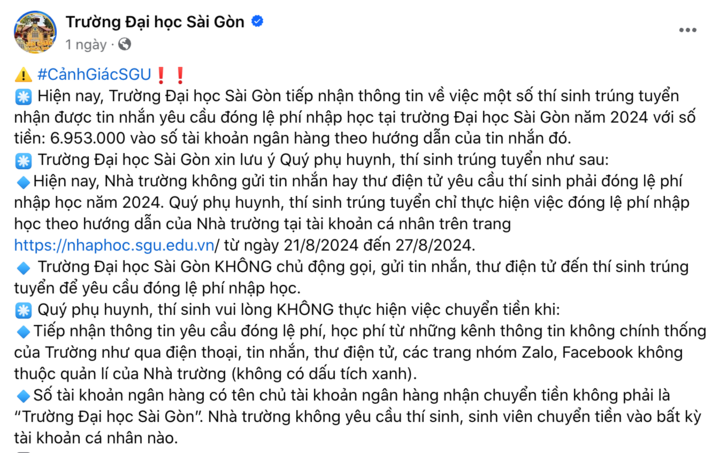 Chiêu trò lừa đảo bủa vây tân sinh viên, các trường liên tục ra cảnh báo- Ảnh 2.