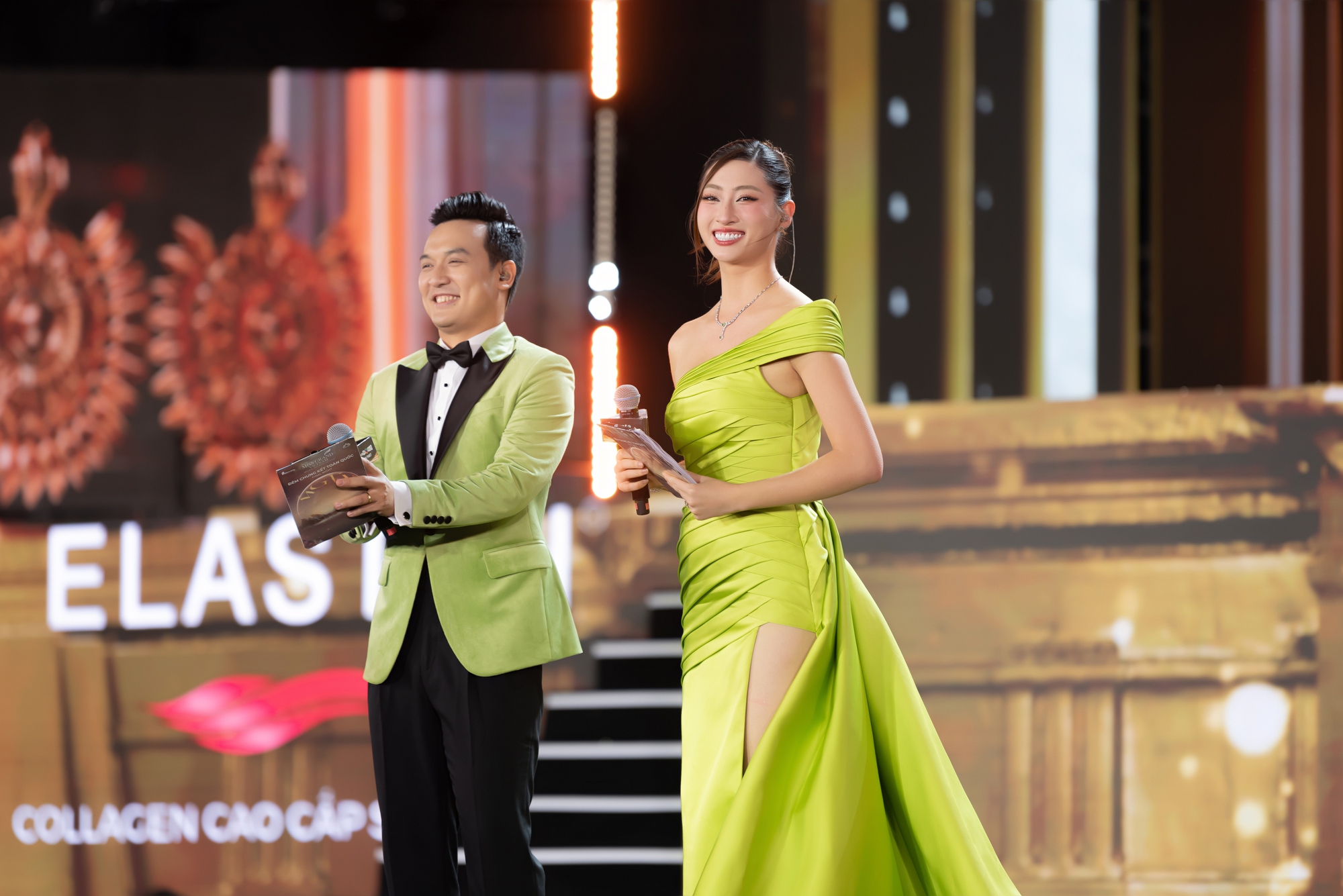 Toàn cảnh Chung kết Miss Grand Vietnam 2024: Âm nhạc và camera kém chuyên nghiệp, loạt chi tiết khó hiểu từ ứng xử đến kết quả!- Ảnh 3.